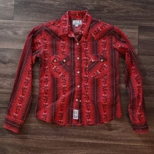 Collared Floral Shirt size medium